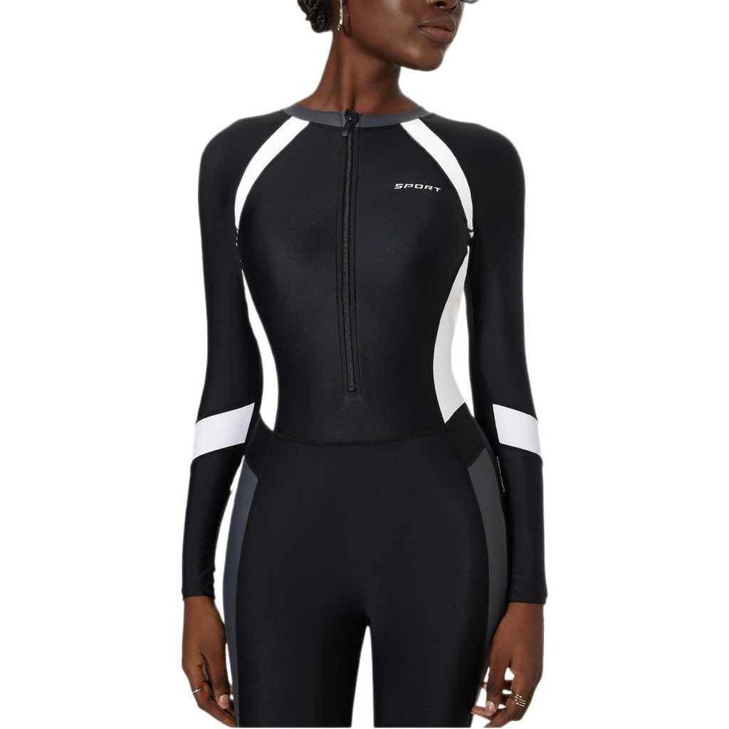 Long Sleeved One-piece Swimwear