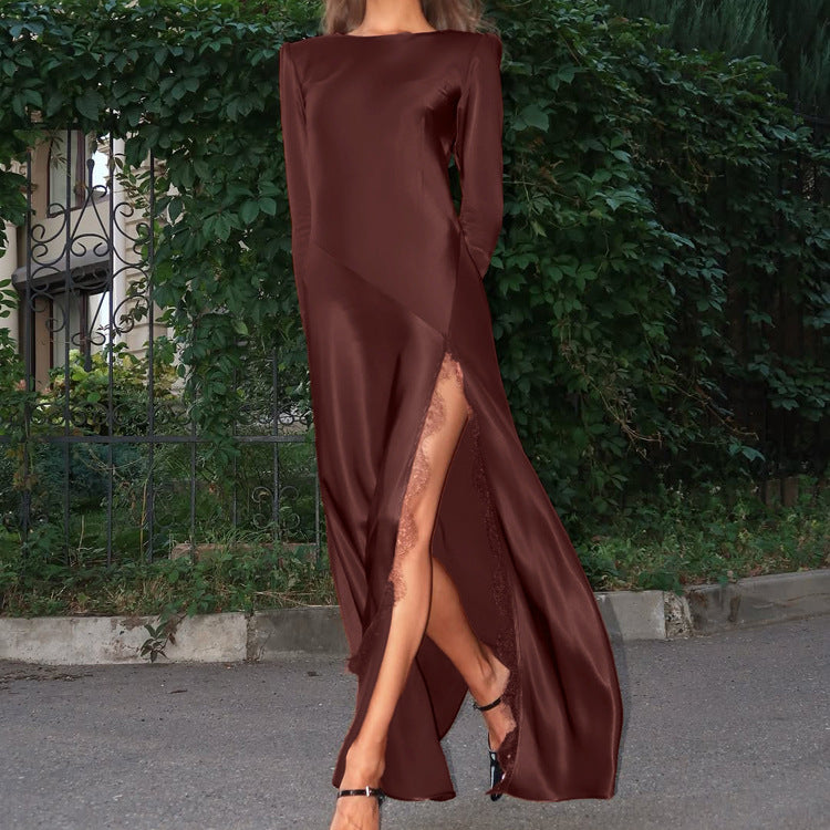 Women's Lace Long Sleeve Dress