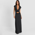 Women's Maxi Short Sleeve Dress