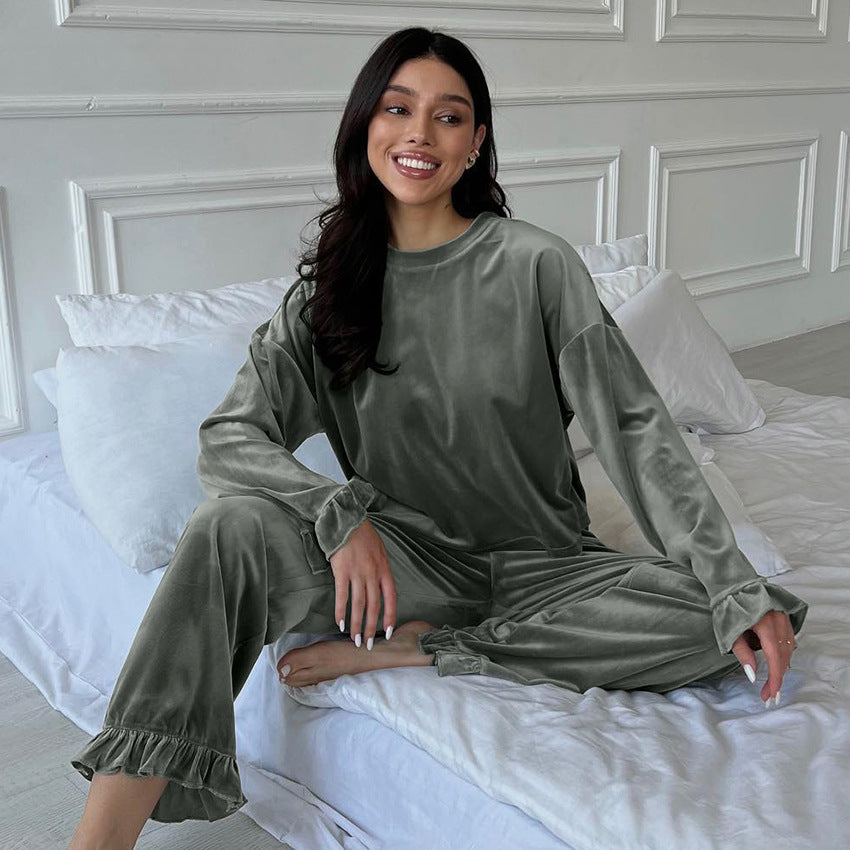 Autumn Knitted Pajamas Lingerie