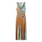 Women's Tie Dye Printing Midi Dress