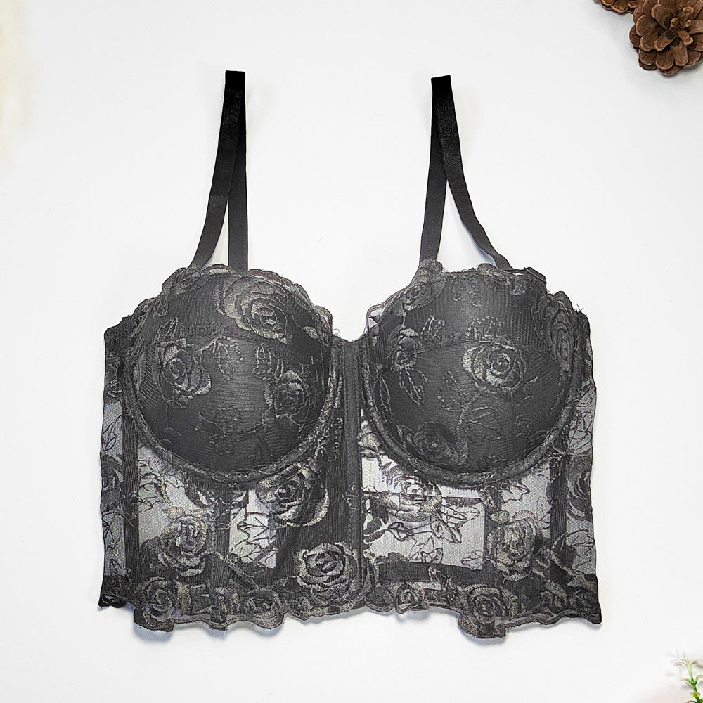 's Tube Top Underwear Bare Back Waist Short Tube Top See Through