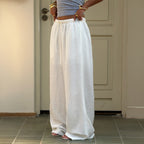 Women Clothing Spring Summe Vacation Office Casual All Matching Simple Trousersr