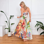 Women's Positioning Printed Dress