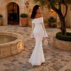 Women's Lace Fishtail Wedding Dress