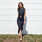 Women's Denim Sleeveless Dress