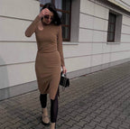 Women's Ribbed Cutout Bodycon Midi Dress