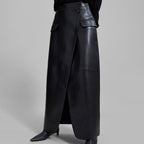 Faux Leather Maxi Skirt