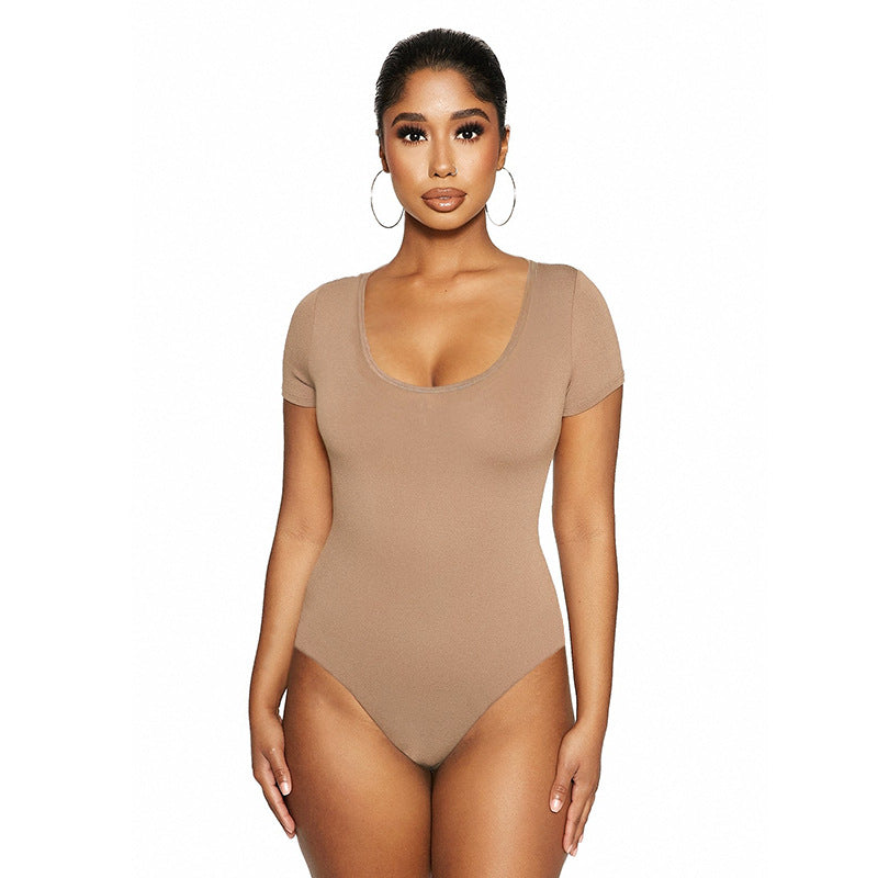 Women's Short Sleeve U-Neck Bodysuit