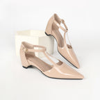 Women's Black Patent Leather Mary Jane Heels