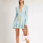 Women's V-Neck Mini Dress