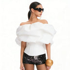 Women's Boned Zip Front Corset Top