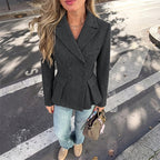 Women's Double-Breasted Wool Blazer