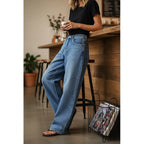 Women Jeans Casual Loose WL Straight Long Pants Women