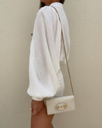 Cotton Linen Lantern Sleeve ing Shirt
