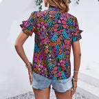 Women's Summer Women Clothing Printed Shirt For Women