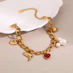 Zircon Embellished Bracelet