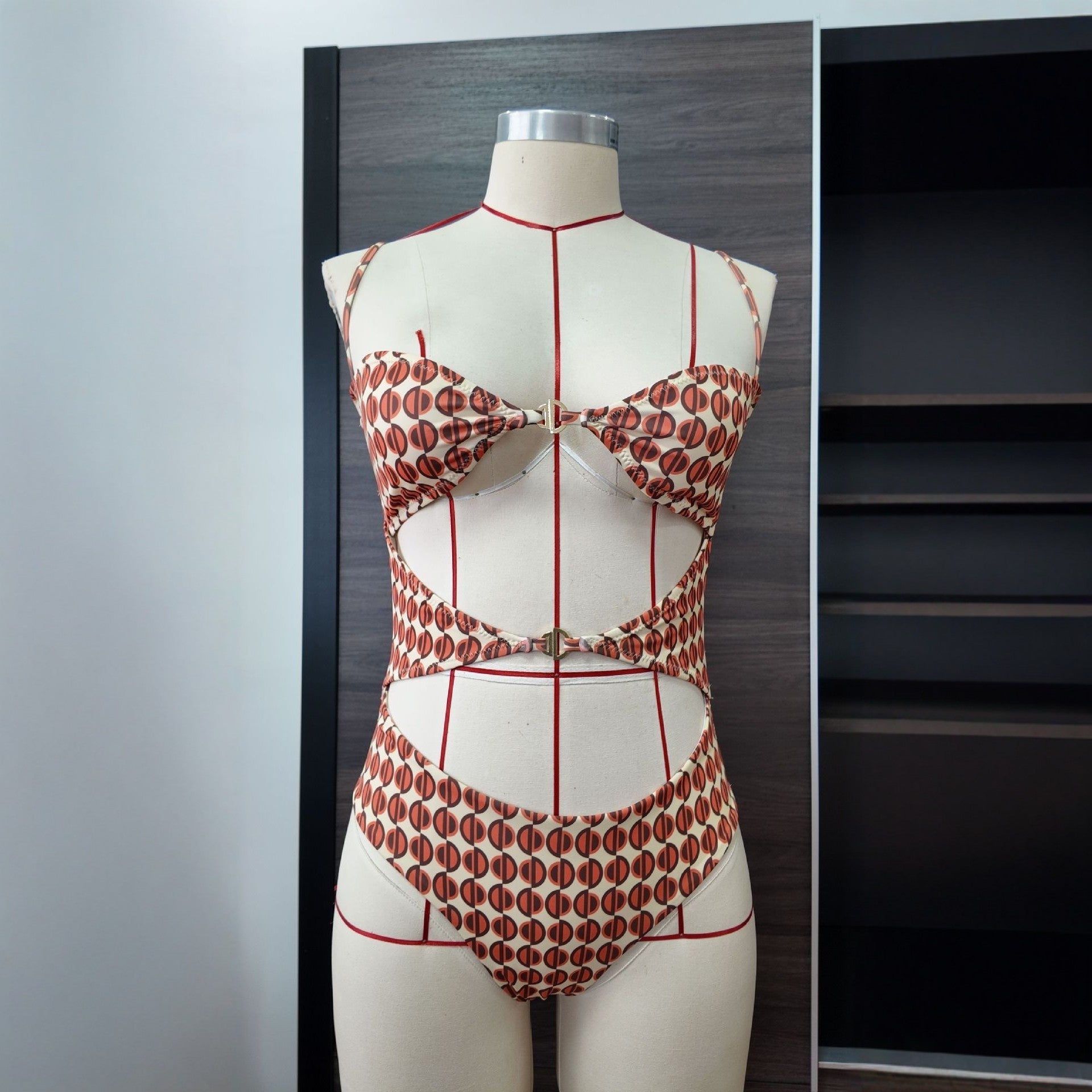 Printing Slim Cover Up Swimwear