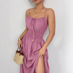 Women's Pleated Sleeveless Dress