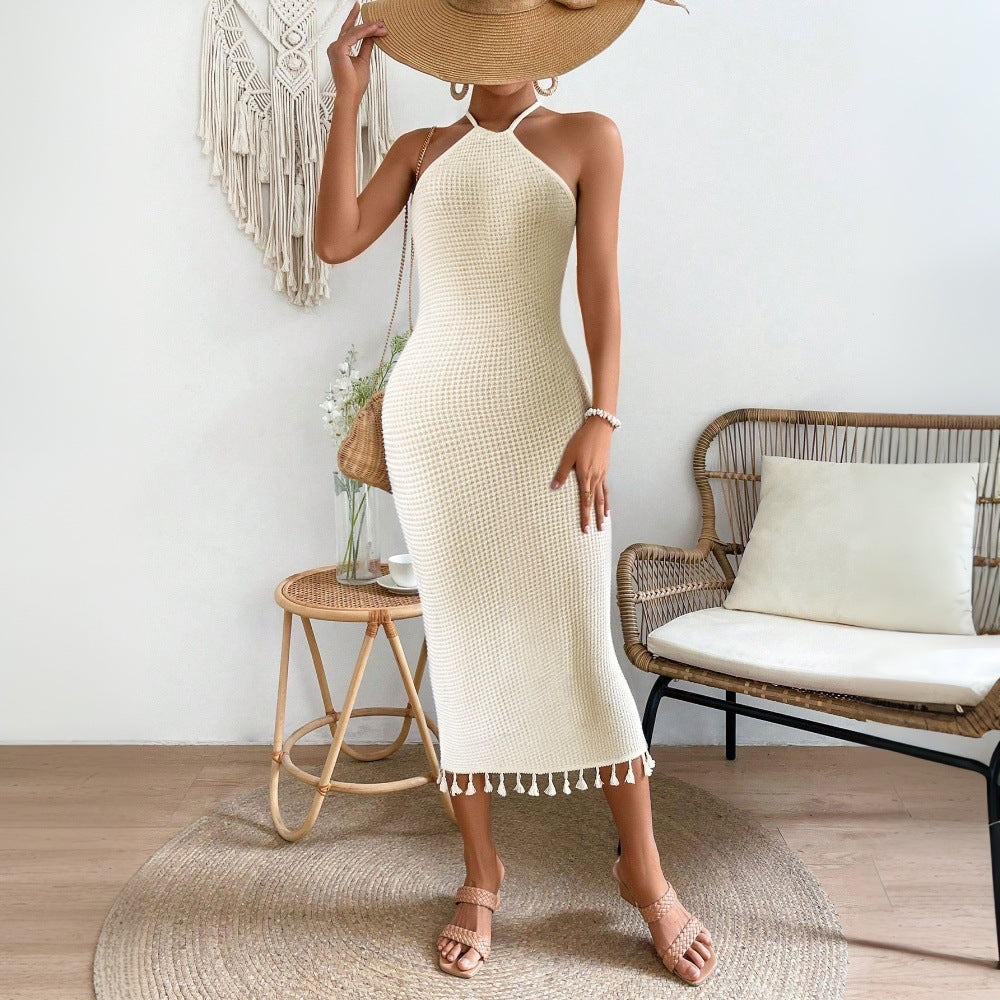 Women's Lace Halter Dress