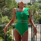 Green Cover Up Swimwear