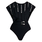Batwing Sleeve Swimsuit