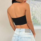 Women’s Asymmetric Halter Vest Top
