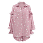 Comfort Ruffled Pajamas Lingerie
