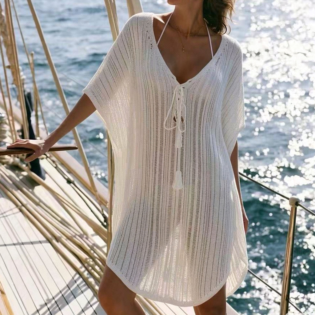 Women's Knitted Beach Cover-Up