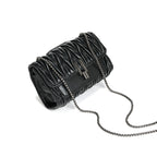 Pleated Chain Bag