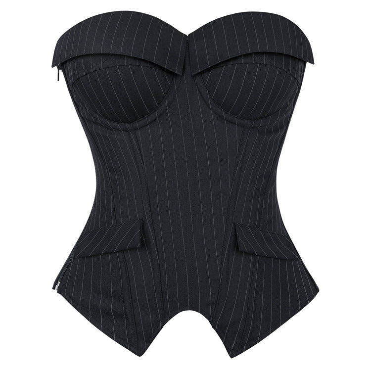 Women's Boned Push-Up Corset Top