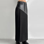 Faux Leather Maxi Skirt