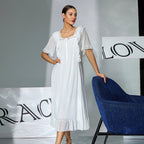 Women's Ruffle Mesh Maxi Dress