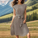Summer Printed Pleated Dress