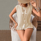 Women's Cotton Ruffle Trim Camisole Top