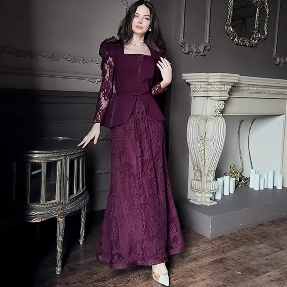Women's Lace Maxi Dress