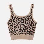 Women's Leopard Print Knit Camisole