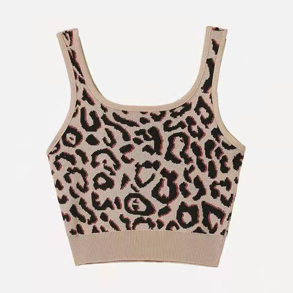 Women's Leopard Print Knit Camisole