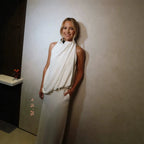 's Halter Sleeveless Outfit Top High Waist Dress Cocktail Party