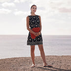 Elegant Dress Sleeveless Whole White Floral Embroidery Romantic Fresh Women Clothing Dress