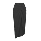 Black Wrap Skirt