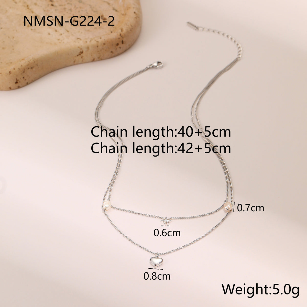Steel Love Necklace
