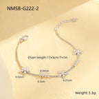 Steel Three Flower Bracelet