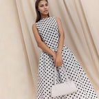 Women's Maxi Polka Dot Dress