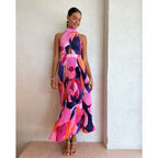 Women's Halter Pleated Dress