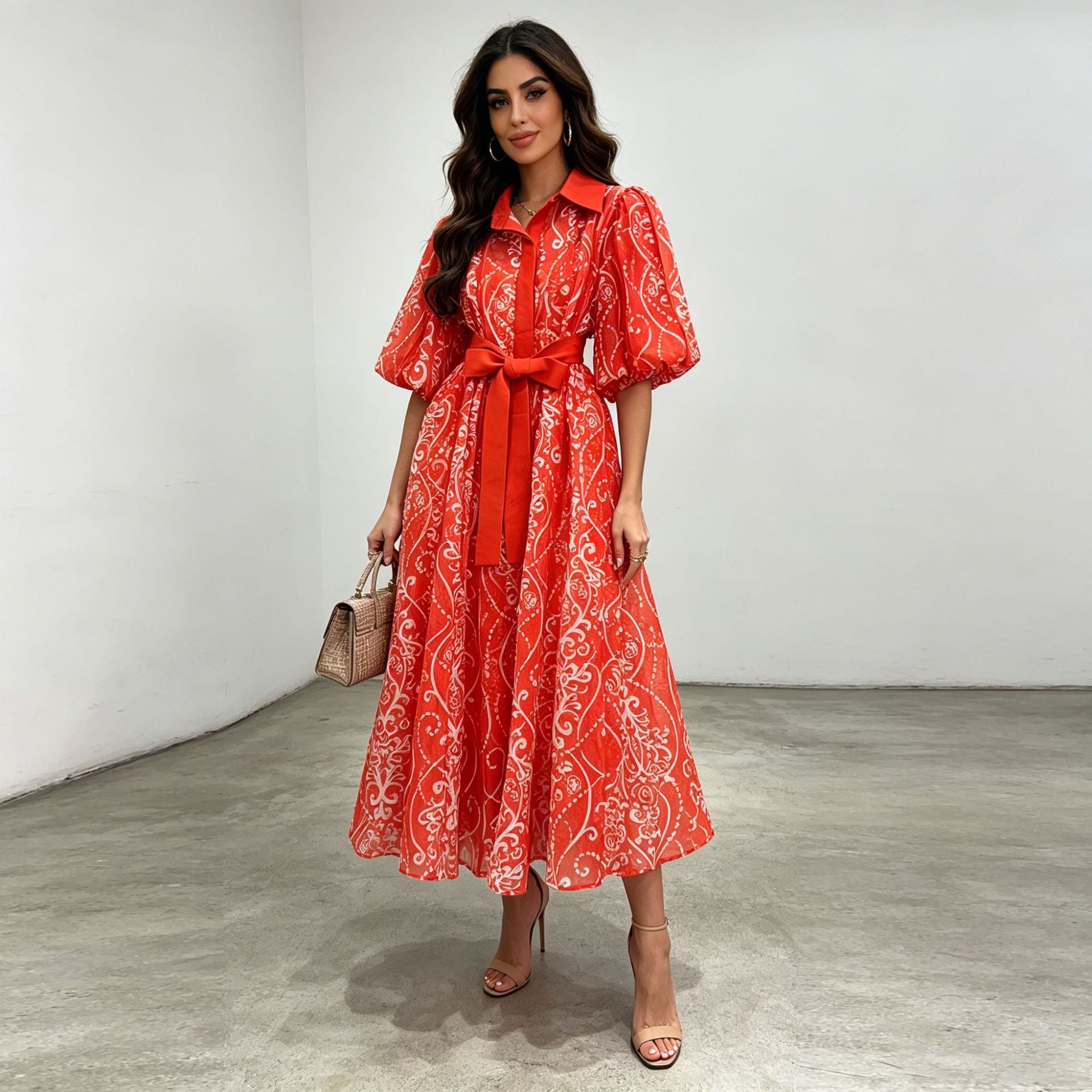 Women's Lace Midi Dress