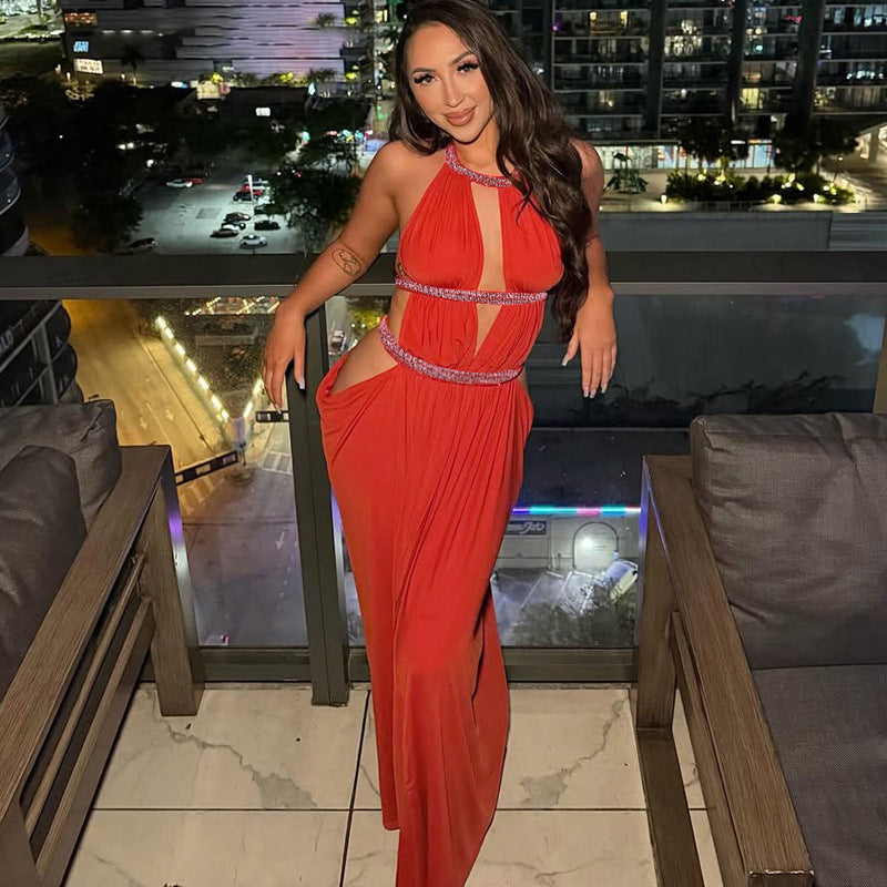 Women's Lace Backless Dress