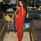 Women's Lace Backless Dress