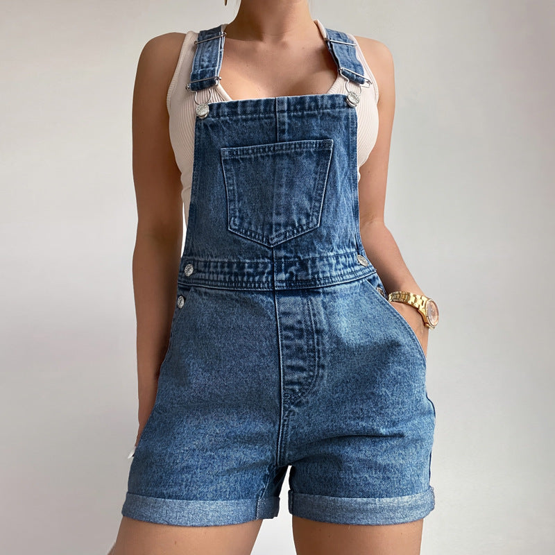 Women's Denim Romper