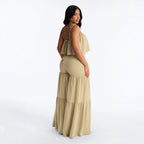 Women's Office Suspender Trousers Set